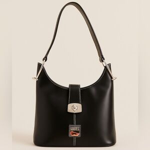 Dooney and Burke vintage Black Leather Shoulder Bag